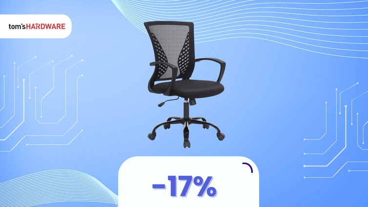 Immagine di Sedia da ufficio SONGMICS in OFFERTA a soli 60€! Perfetta per l'estate