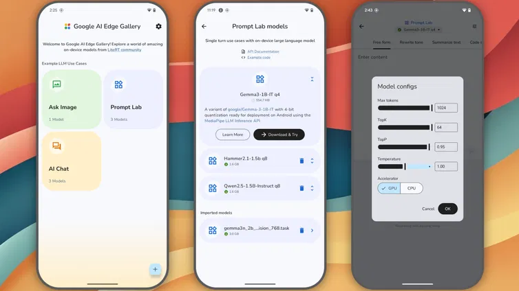 Immagine di Google ha lanciato un'app per eseguire modelli AI in locale