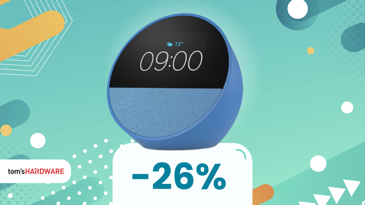 Immagine di La tua giornata inizia con Echo Spot a soli 70€!
