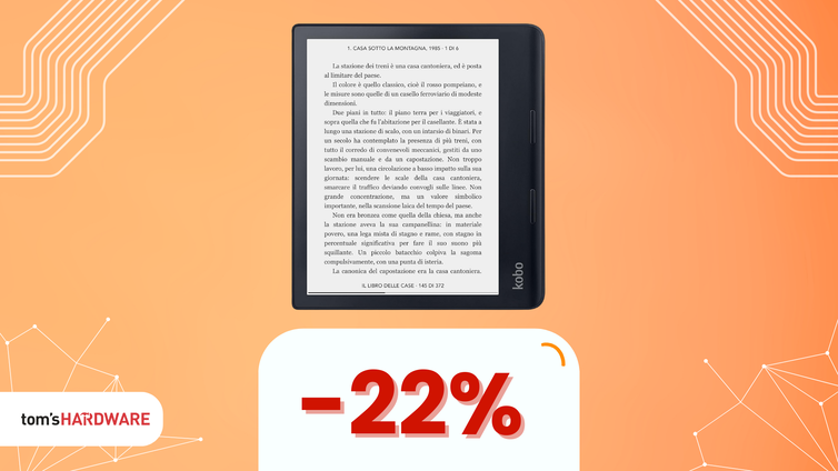 Immagine di Leggi anche in spiaggia con Kobo Sage eReader 8" HD: SUPER sconto! (-22%)
