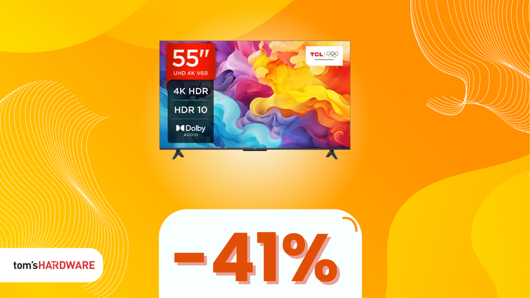 Immagine di TCL 55V6B: la smart TV 4K che non ti aspetti a MENO DI 300€!