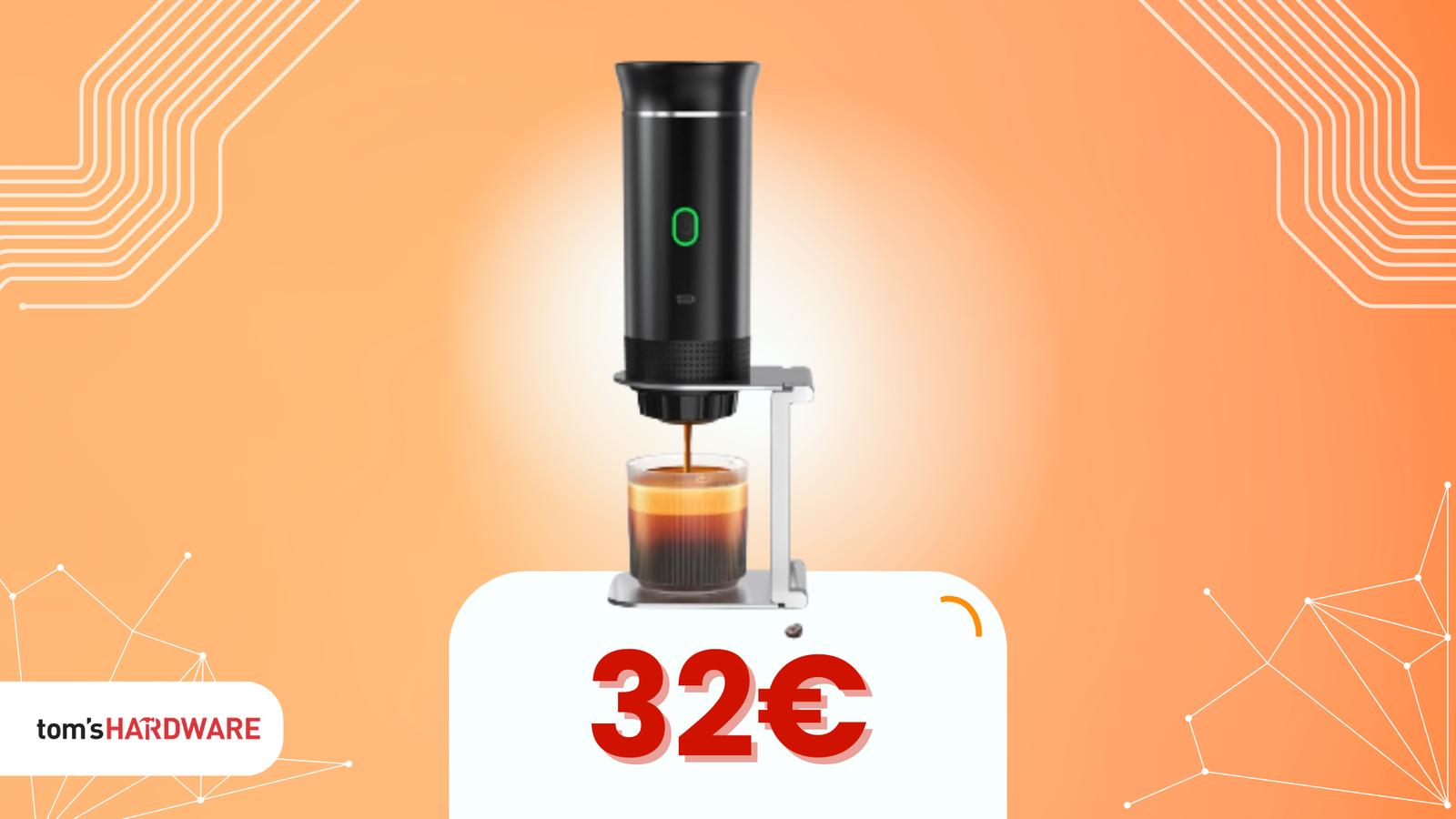 Immagine di Espresso ovunque con questa macchina portatile per caffè a 32€!