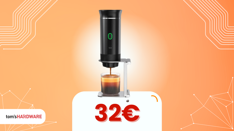 Immagine di Espresso ovunque con questa macchina portatile per caffè a 32€!