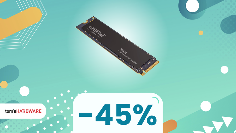 Immagine di Crucial T500: SSD ottimo per gamer e creativo, oggi a META' PREZZO!