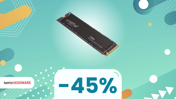 Immagine di Crucial T500: SSD ottimo per gamer e creativo, oggi a META' PREZZO!