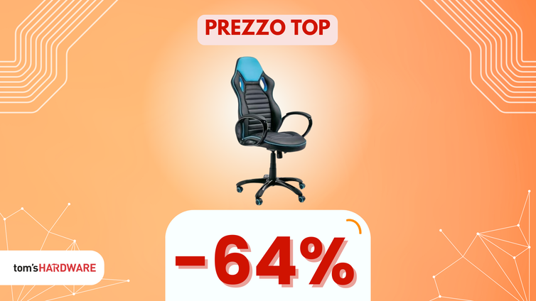 Immagine di Sedia Gaming Totò Piccinni a MENO DI 50€: comfort ed ergonomia a PREZZO SHOCK!