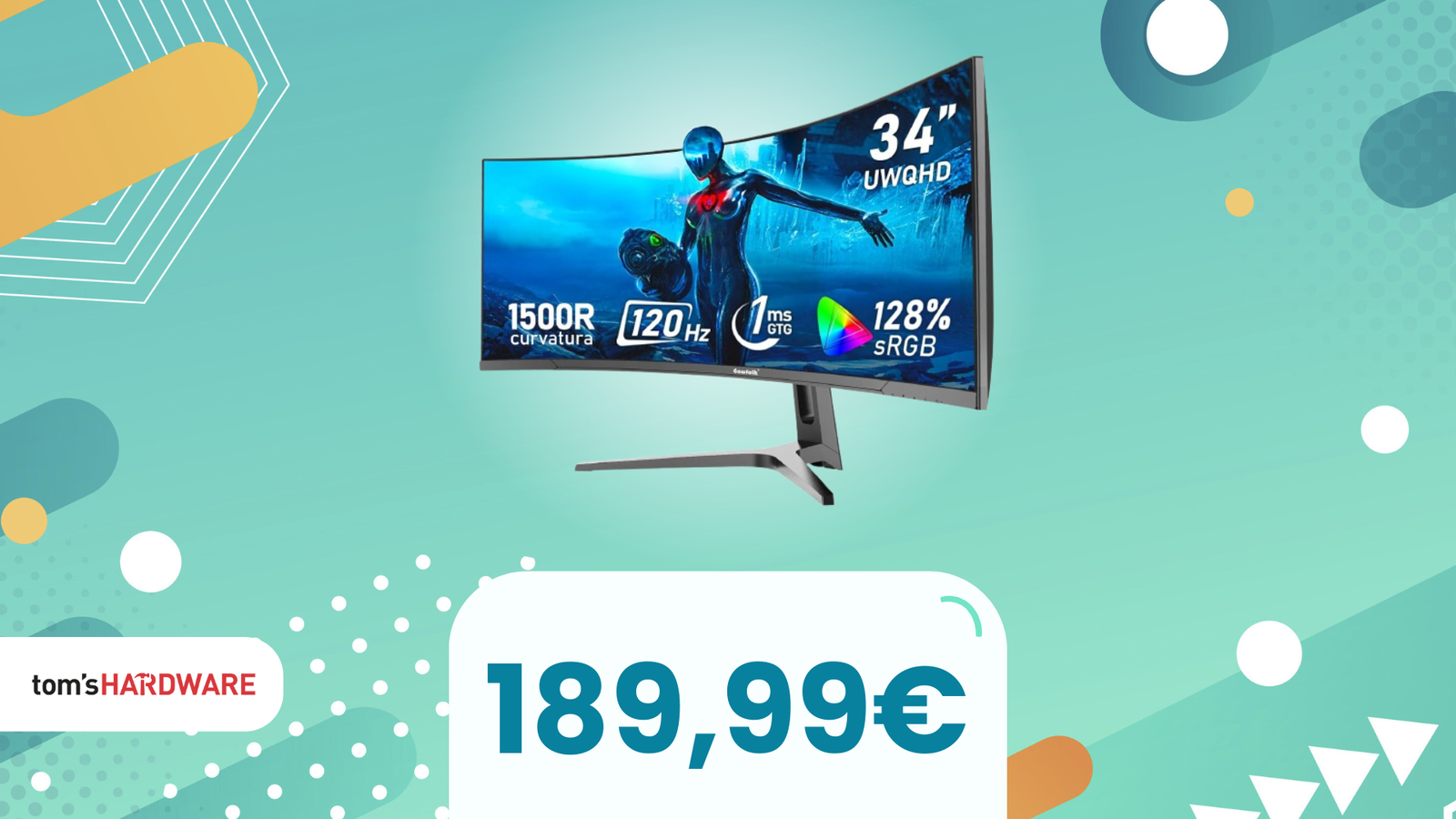 Gawfolk GF340E: monitor da gaming ultrawide a MENO DI 190€ grazie a questo COUPON!