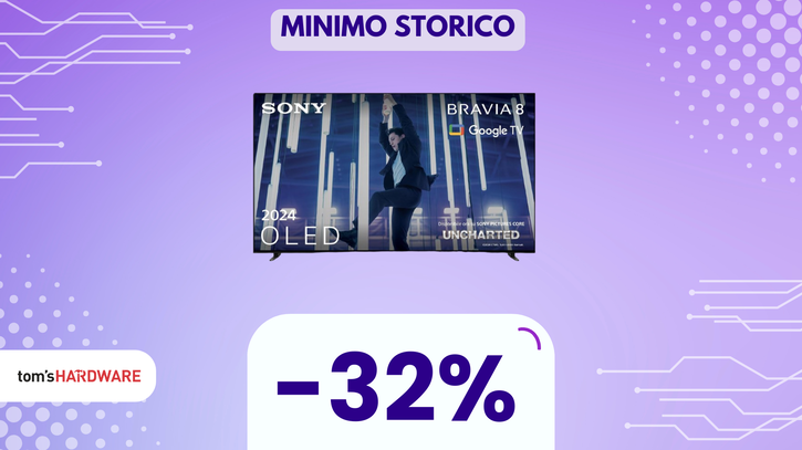 Immagine di Sony BRAVIA 8 OLED 65XR80: SCONTO del 32% per un'esperienza visiva eccellente!