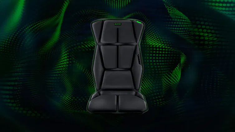 Immagine di Ora puoi sentire i giochi sulla pelle: Razer lancia il cuscino aptico da gaming