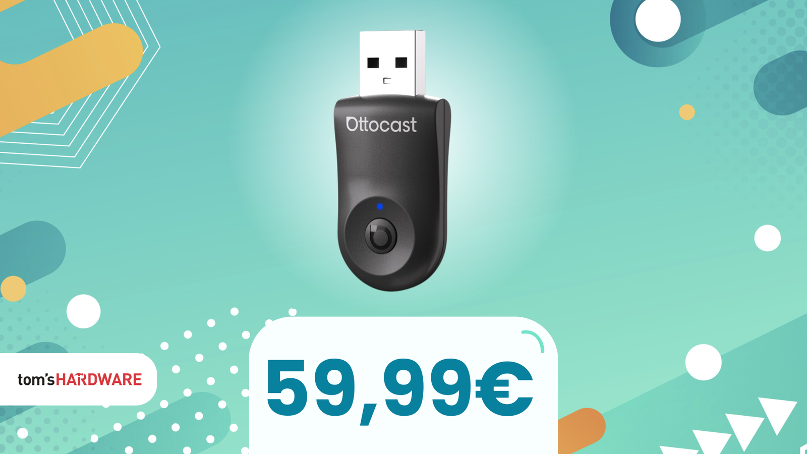 Immagine di Addio cavi in auto con Ottocast Mini, oggi SCONTATO a MENO DI 60€!