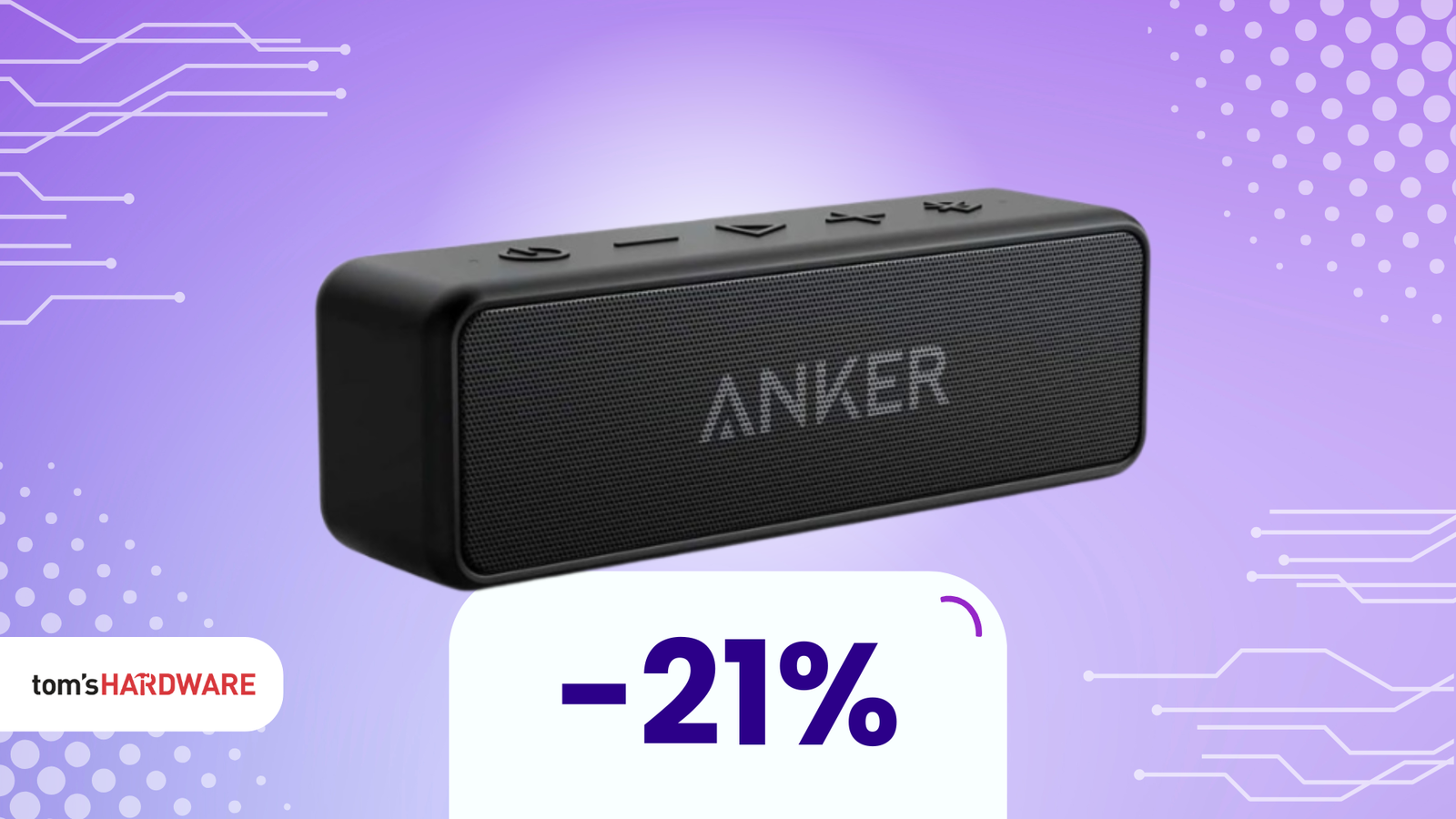 Immagine di Speaker Anker Soundcore: 24 ore di musica non-stop a soli 26€!