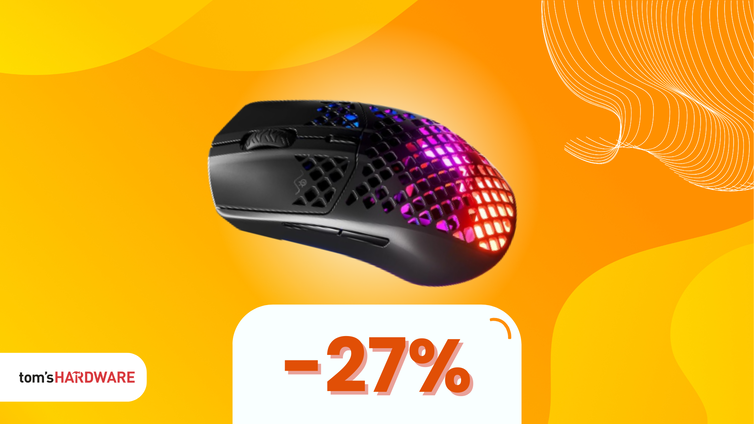 Immagine di Mouse SteelSeries Aerox a 80€: leggero e potente per il gamer esigente!