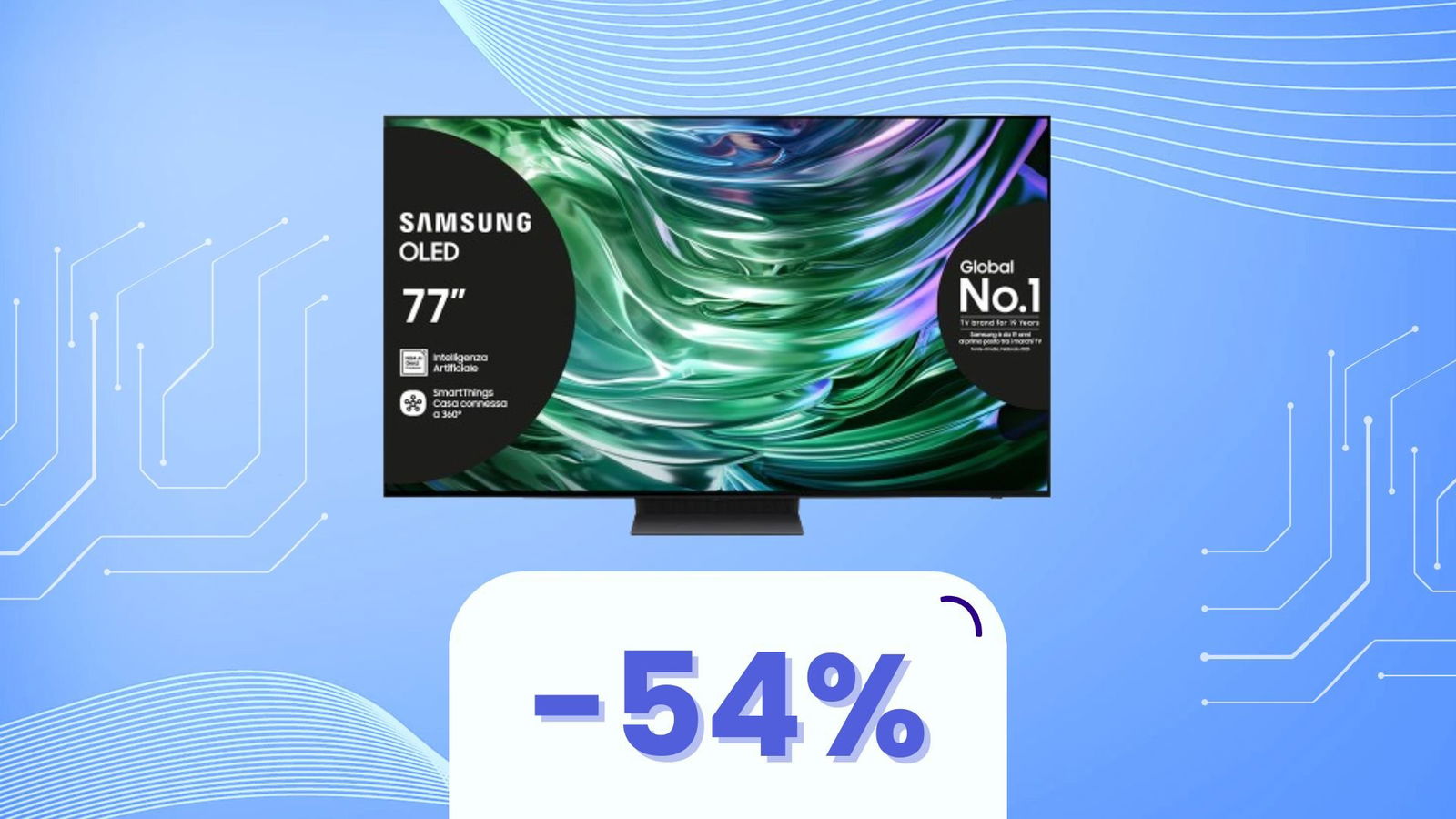 Immagine di Ti serve un muro libero! -54% su questa TV OLED Samsung da 77"