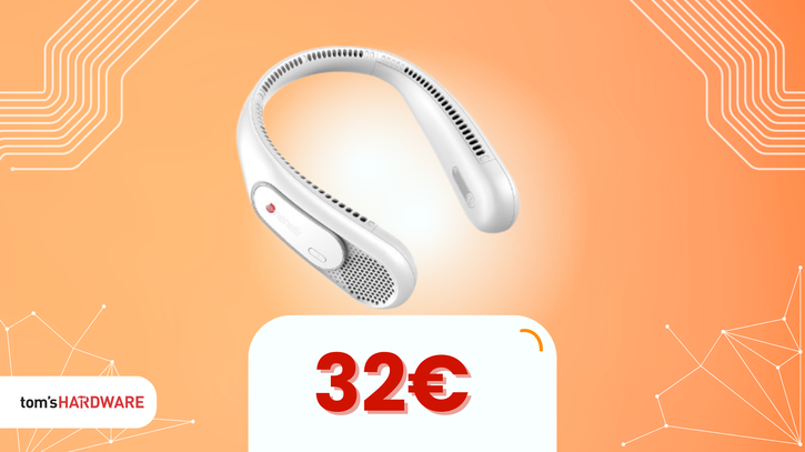 Immagine di L’afa non ti toccherà con questo ventilatore da collo a 32€!