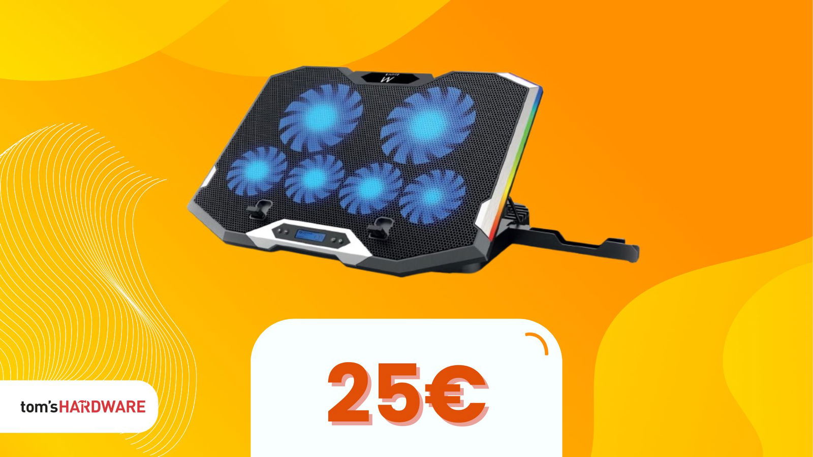 Hai un portatile? Mettilo su questa base: le 6 ventole lo terranno fresco