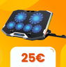 Hai un portatile? Mettilo su questa base: le 6 ventole lo terranno fresco