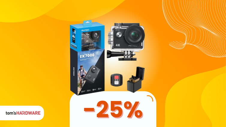 Immagine di L'action cam Akaso è la tua nuova compagna di avventure a 52€!