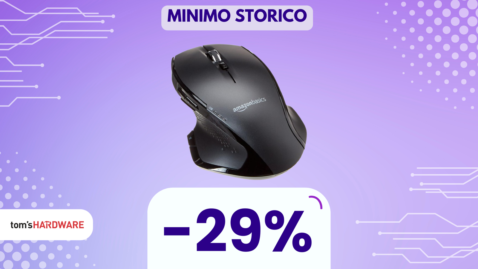 Mouse ergonomico Amazon oggi a un PREZZO IMPERDIBILE! MENO DI 15€!