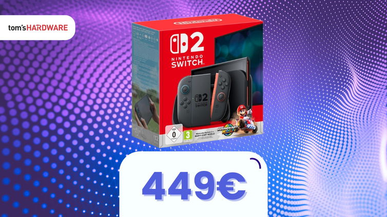Immagine di Switch 2 + Mario Kart a 449€! Stock quasi finito
