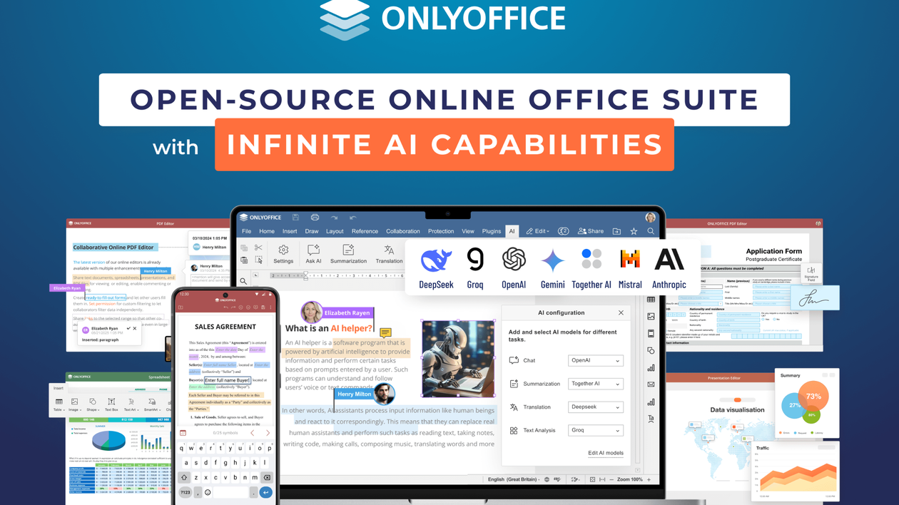 Immagine di ONLYOFFICE Docs 9.0: più intelligente, più versatile, completamente rinnovato