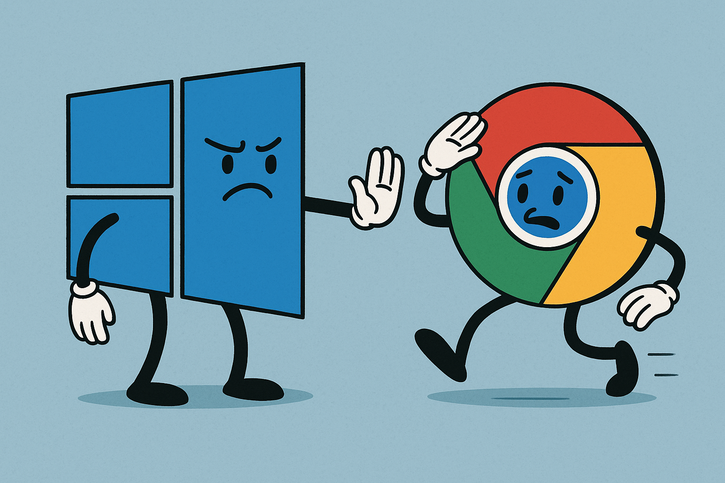 Immagine di Microsoft blocca Chrome: bug o guerra a Google?
