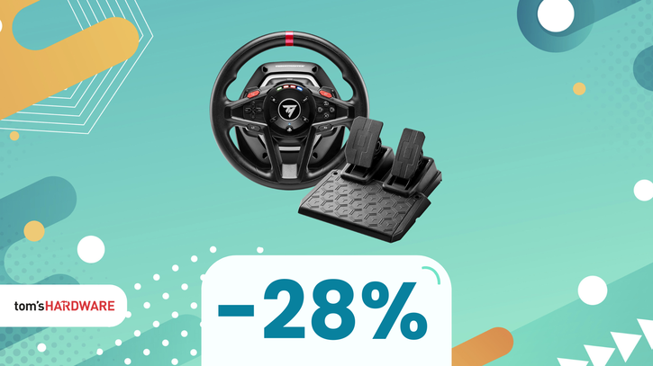 Immagine di Mai visto un risparmio così: Volante Thrustmaster T128 scontato del 28%