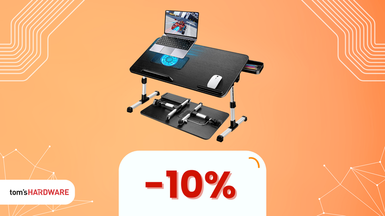 Immagine di Ogni tanto lavori dal letto? con questo Tavolino AirOpen in OFFERTA a soli 59€ sarai sempre comodo!
