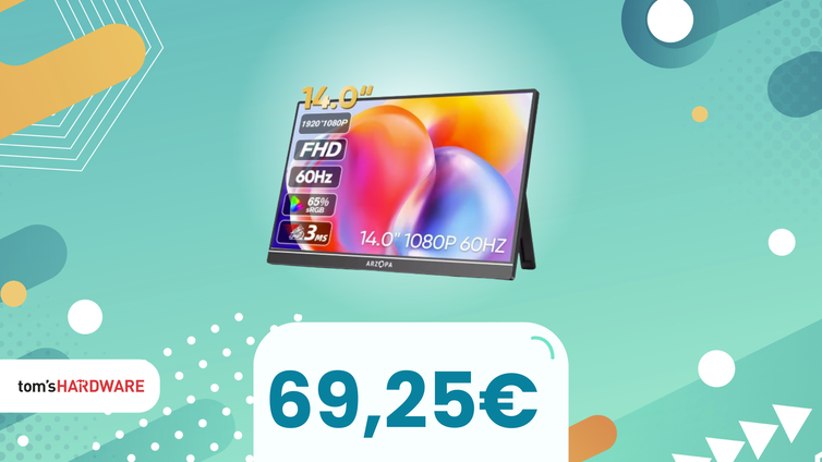Immagine di Arzopa A1S in SUPER PROMO: portabilità estrema, connessioni USB‑C e Mini HDMI!