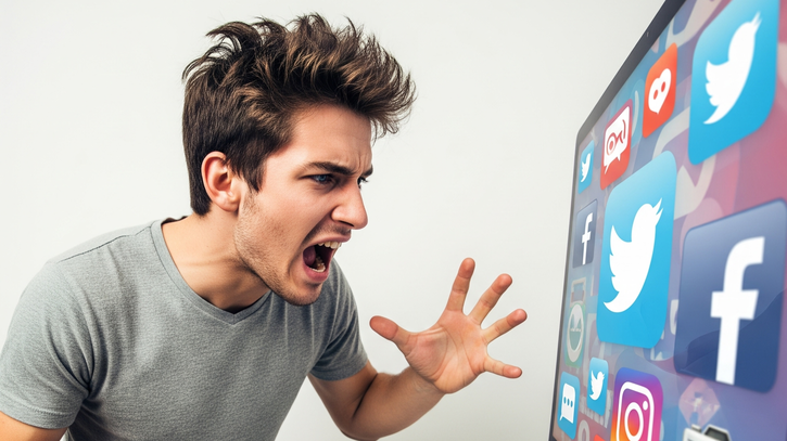 Immagine di Vuoi usare i social? Devi urlare "Sono un perdente!"