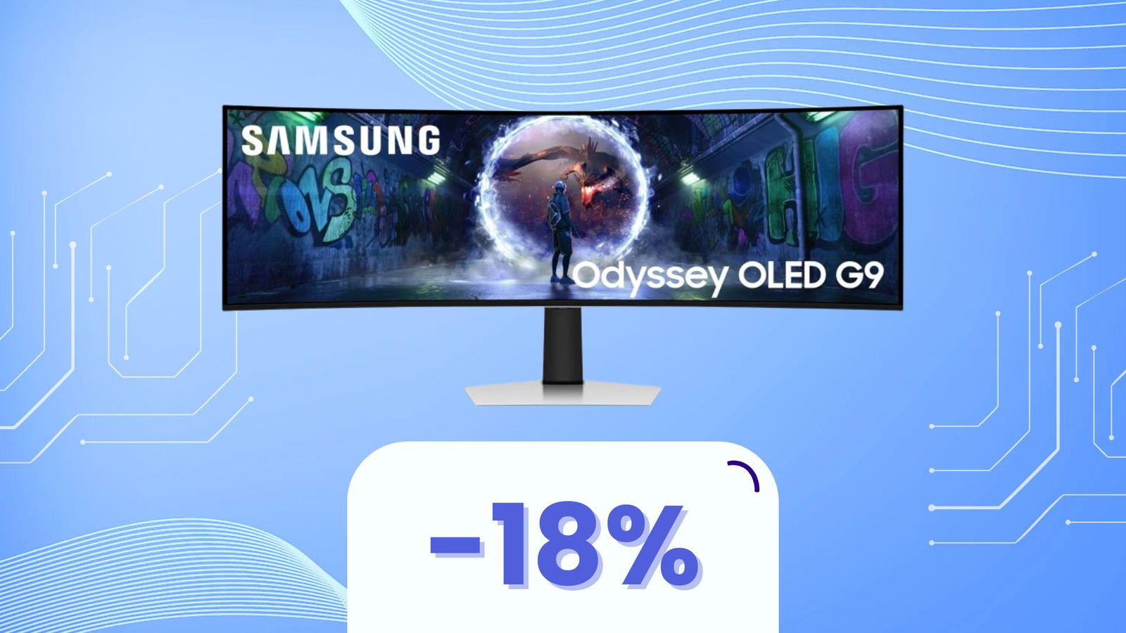 Immagine di QD-OLED su un monitor? È (ovviamente) Samsung, oggi al minimo storico
