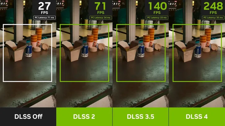 Immagine di Uso della VRAM ridotto all'osso con la nuova versione del DLSS