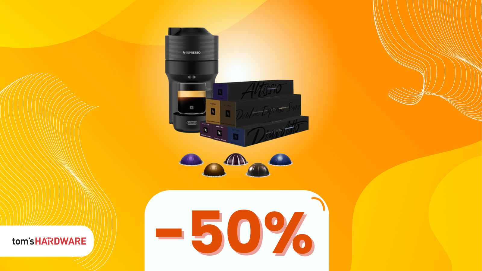 Immagine di AFFARE Prime Day: De Longhi Nespresso Vertuo Pop a META' PREZZO!