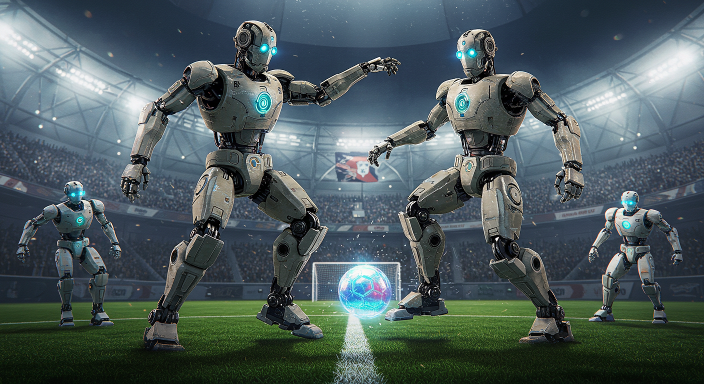 Immagine di Questi robot giocano a calcio meglio della nostra Nazionale (non che ci voglia molto)