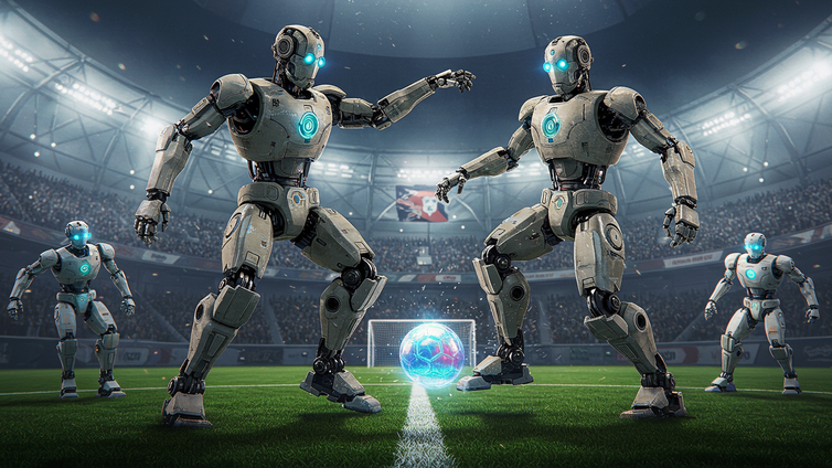 Immagine di Questi robot giocano a calcio meglio della nostra Nazionale (non che ci voglia molto)