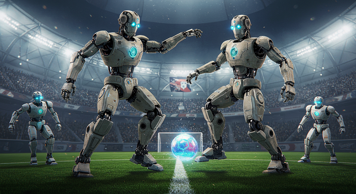Immagine di Questi robot giocano a calcio meglio della nostra Nazionale (non che ci voglia molto)