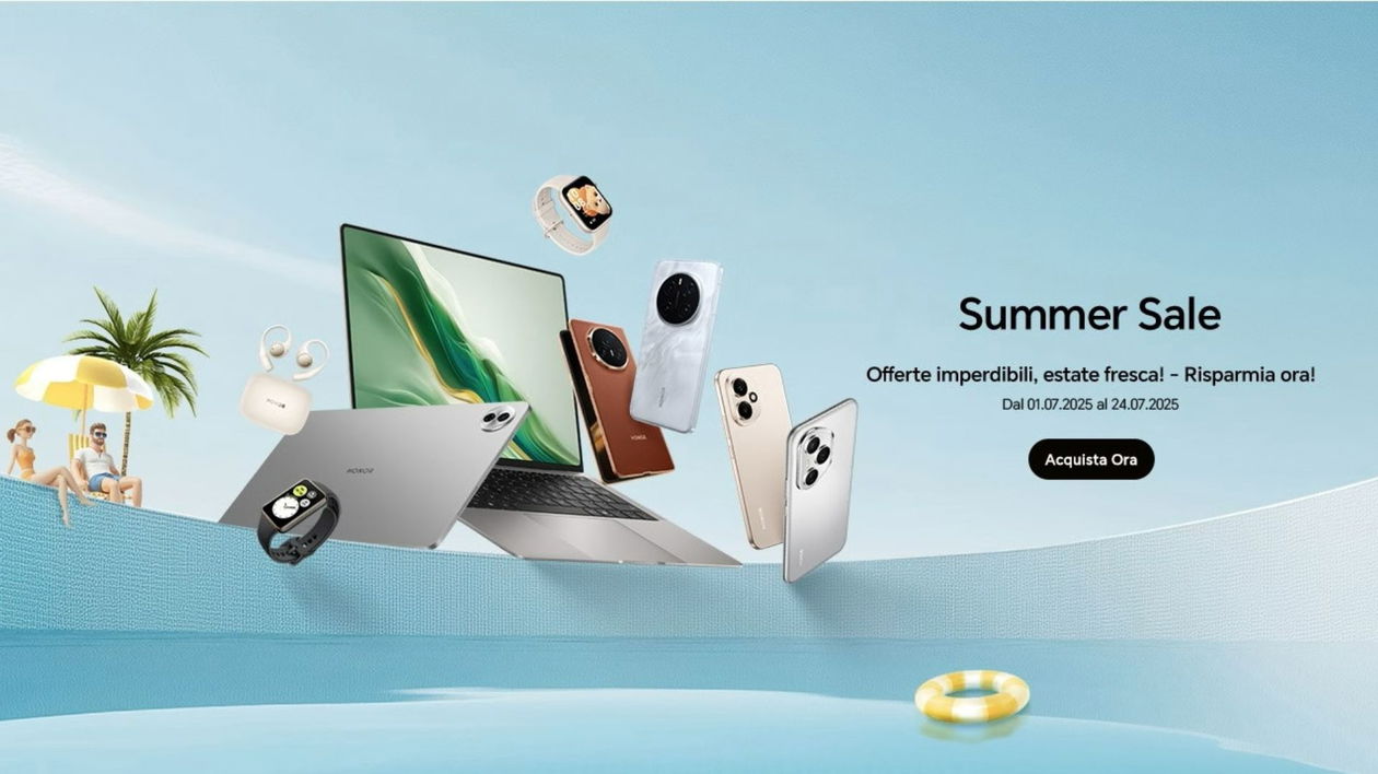 Immagine di Con gli HONOR Summer Sales bundle di prodotti scontati fino al 45% e flash sales ogni 4 giorni!