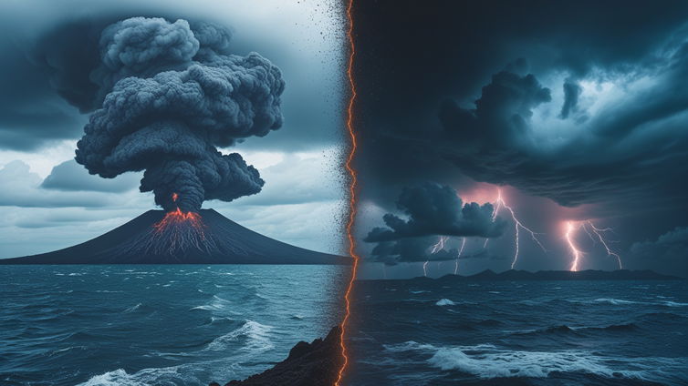Immagine di Eruzione sottomarina: cieli oscurati nel mondo