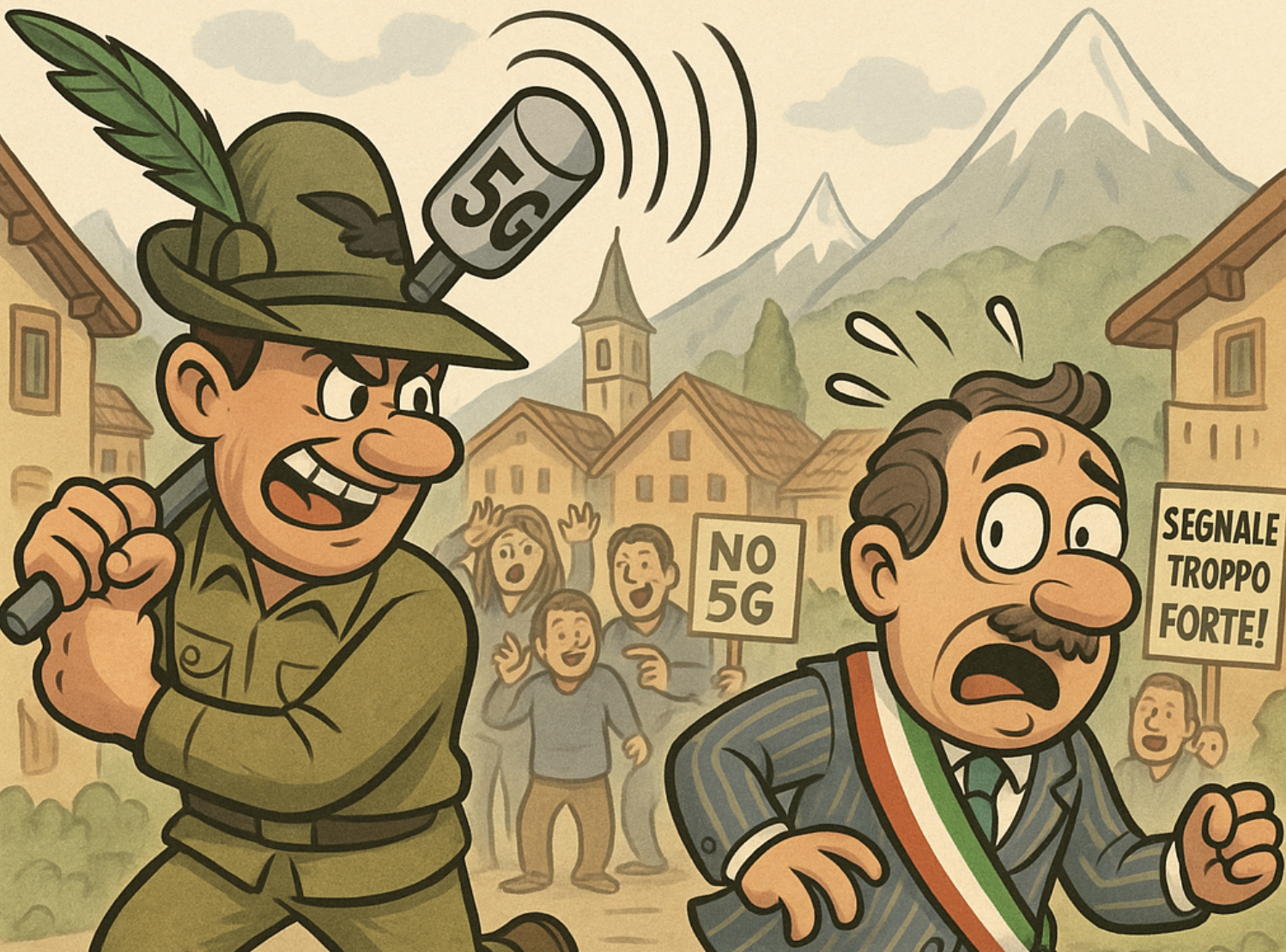 Non vuole il 5G e picchia il sindaco, ma dove siamo arrivati?