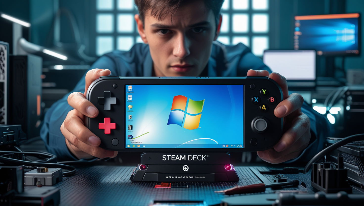Windows 7 gira su Steam Deck: guardate che roba!