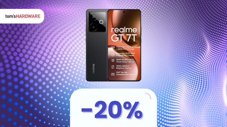 Immagine di OFFERTA LAMPO: realme GT 7T 5G al MINIMO STORICO! IMPERDIBILE!
