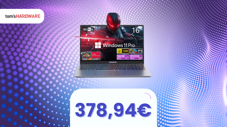 Immagine di ACEMAGIC RX16 con Ryzen 7: potenza e mobilità in SUPER SCONTO!