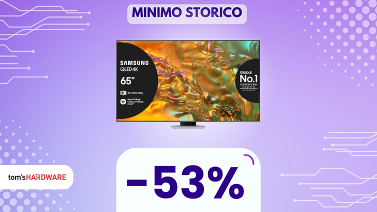 Immagine di Gaming e film da urlo con questa smart TV QLED 65″ al MINIMO STORICO!