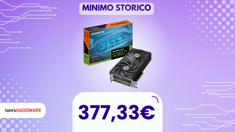 Immagine di SCONTO SHOCK sulla Gigabyte RTX 5060 Ti EAGLE OC: SOLO 377€, affrettati!