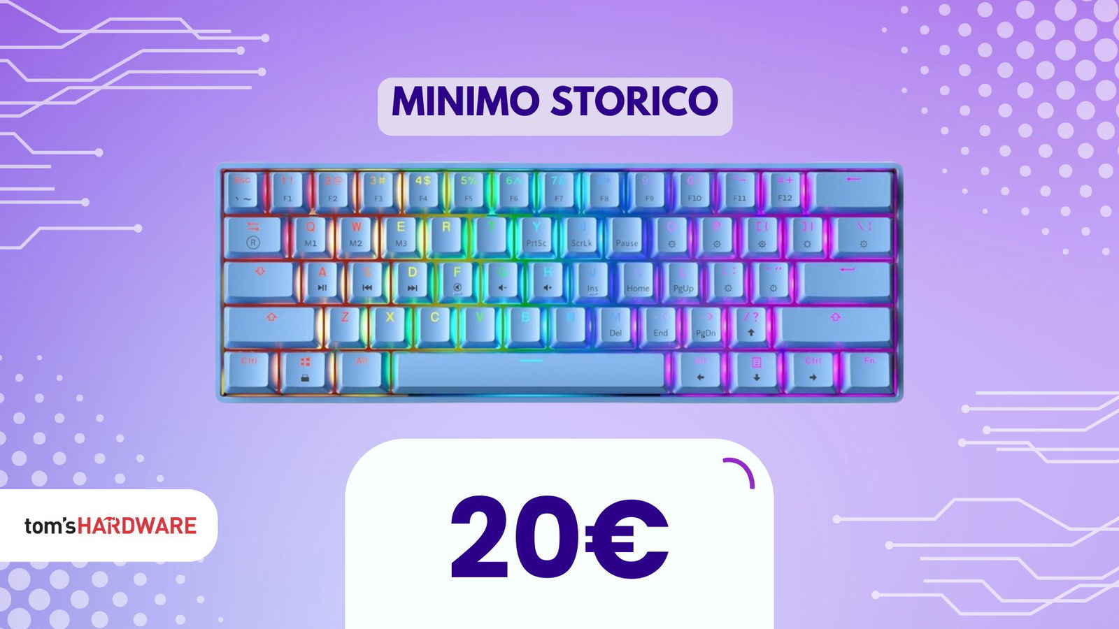 20€ per una tastiera meccanica? C'è anche la retroilluminazione!