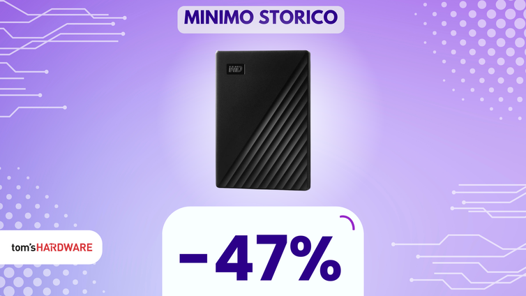 Immagine di WD My Passport 2TB: lo storage portatile ideale ora al MINIMO STORICO!