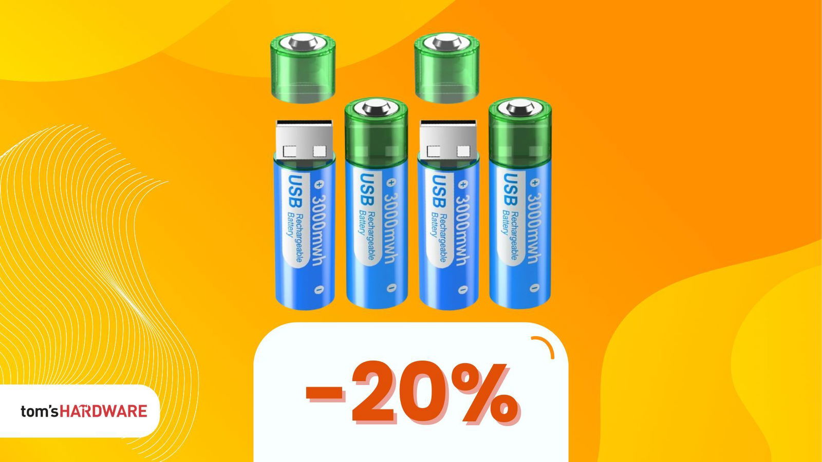 Queste batterie si ricaricano come una penna USB. Geniale, no?