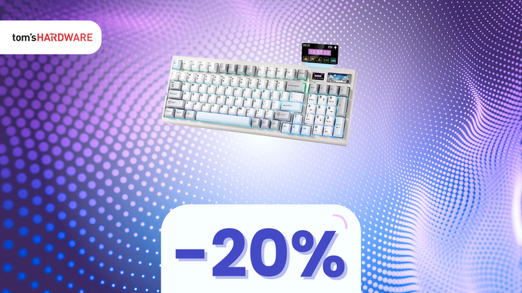 Immagine di SCONTO LAMPO su questa tastiera per utenti pro e gamer con display smart!