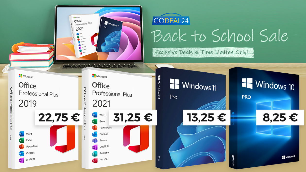 Immagine di Back to School con Office e Windows 11 a vita, a partire da 10€