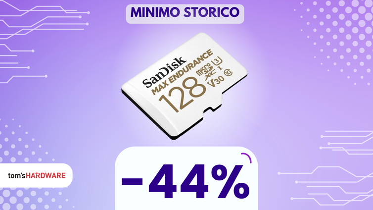 Immagine di SanDisk MAX ENDURANCE 128 GB: affidabilità record a un PREZZO DA URLO!