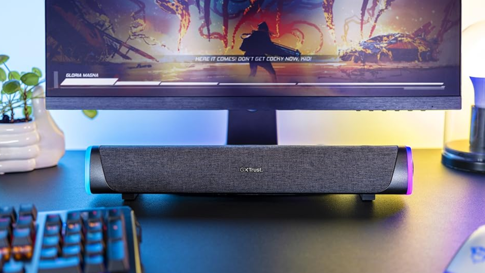 Soundbar Cablata USB Per PC Con Audio Hi-Fi E Surround 360°, Design Compatto Con Diaframma Dorato